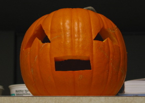 Unlit pumpkin