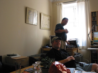 Erling and Ken at Erling's place
